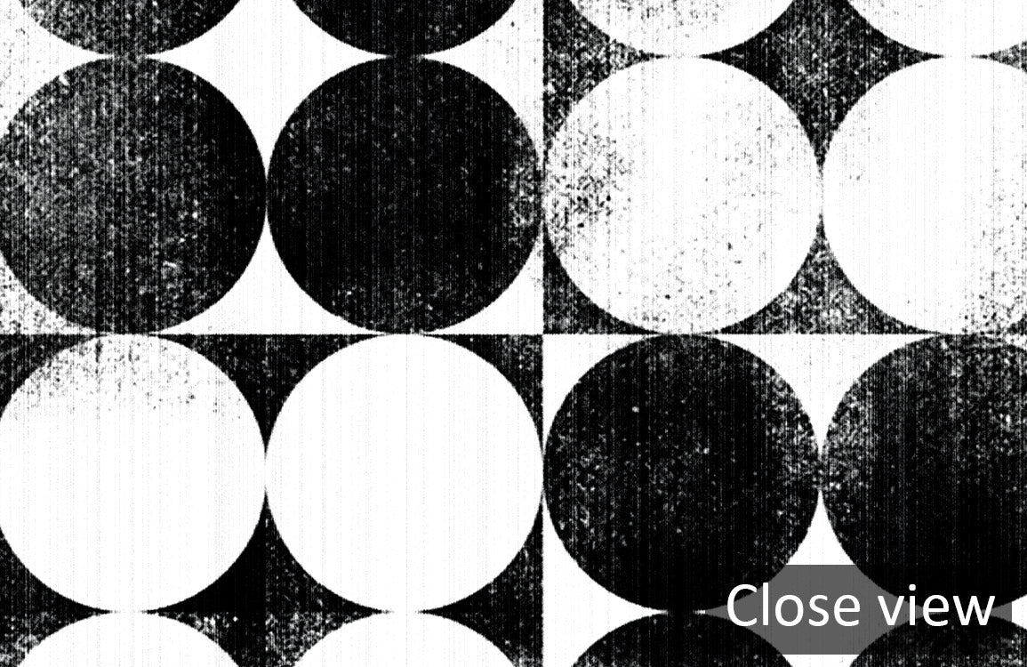 Monochrome Gradient Circles Mural Wallpaper