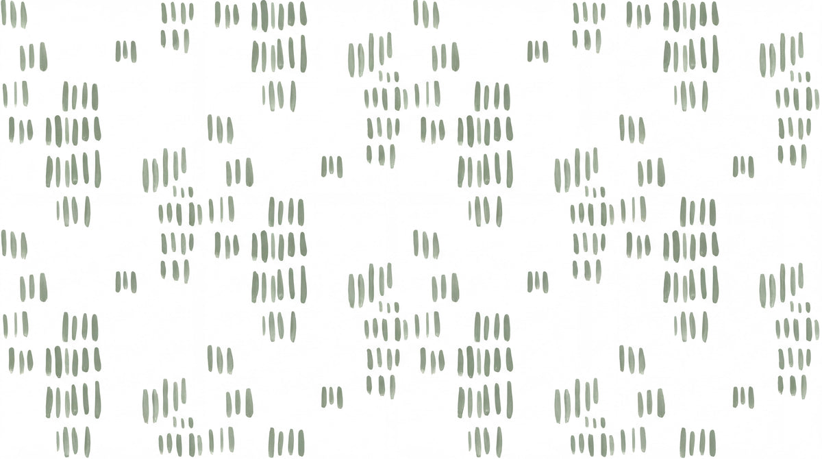 Calm Sage Dash Marks Wallpaper Mural - image 6