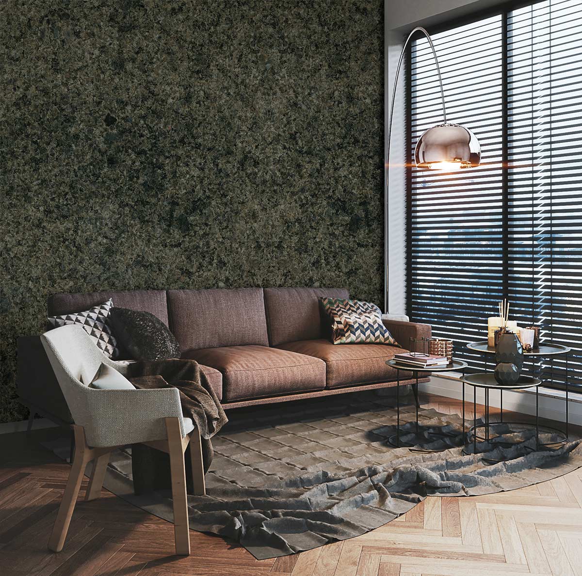 Distressed Stone Texture Wallpaper Mural Home Interior Decor