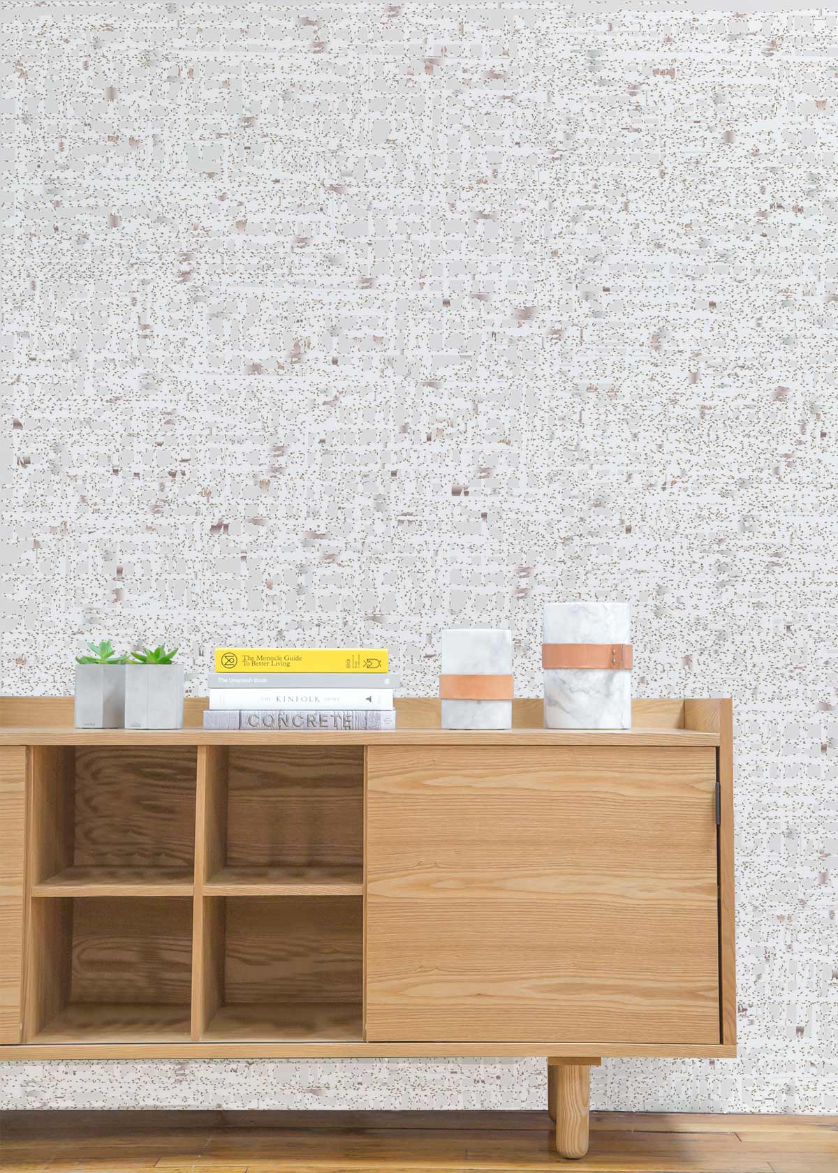 tile dots wallpaper mural living room