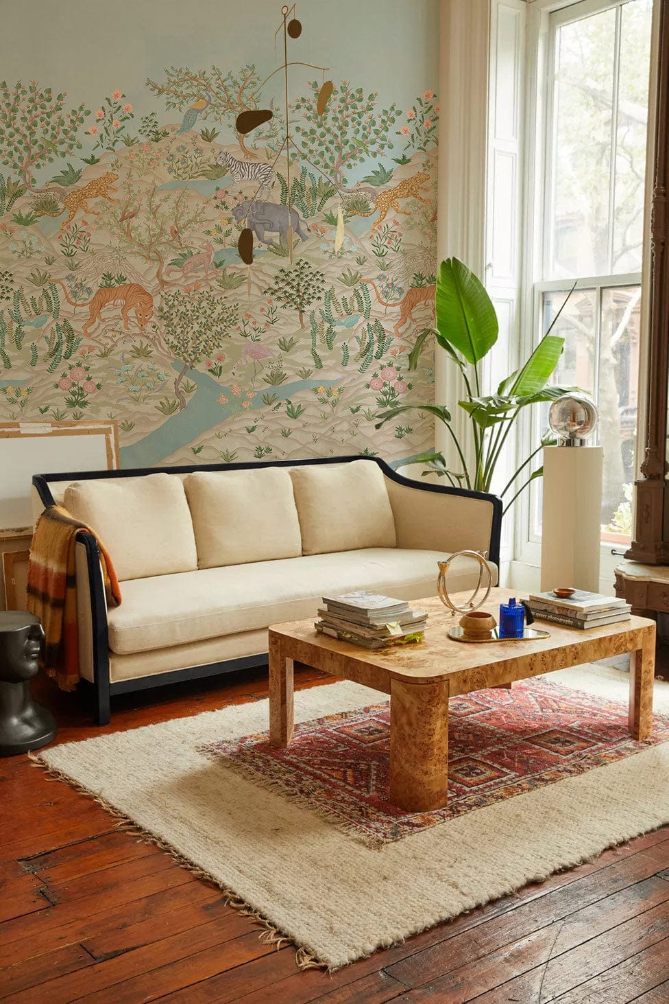 Wallpaper Mural with Invigorating Mountains for the Living Room Decoration