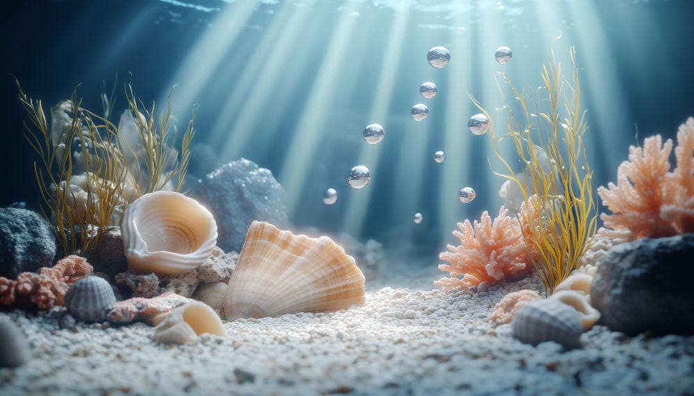 Sunlit Ocean Floor Mural Wallpaper