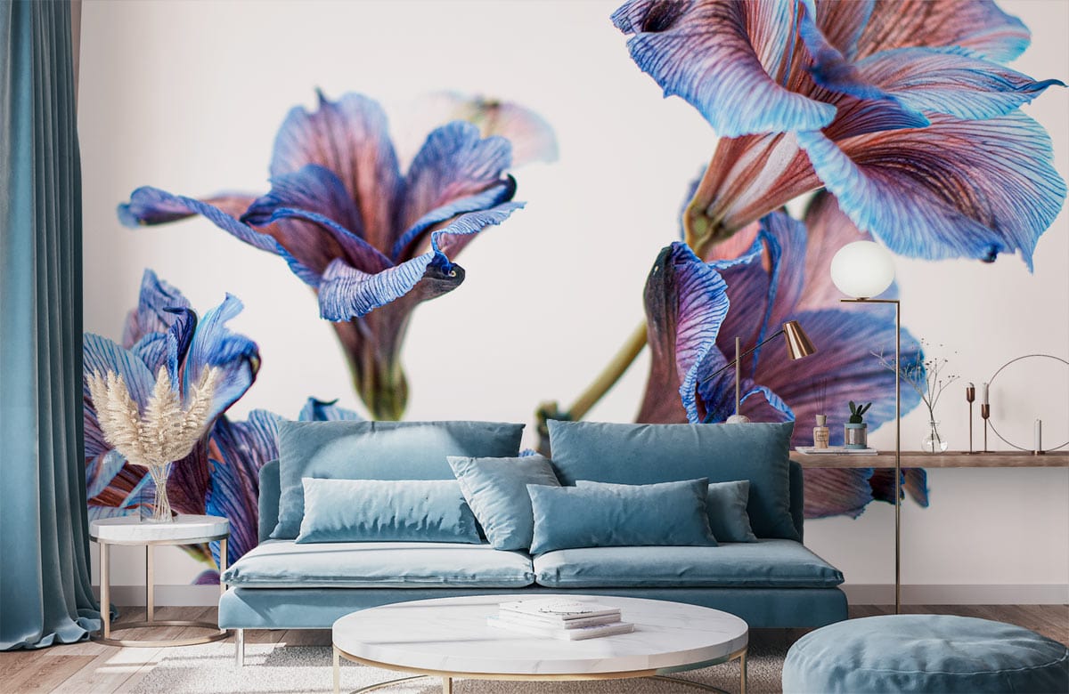 Purple Morning Glory Living Room