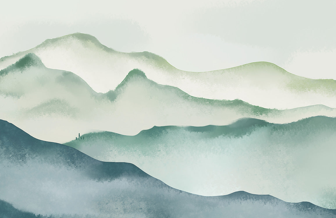 Vintage Floral Gold Brushed Mural Wallpaper