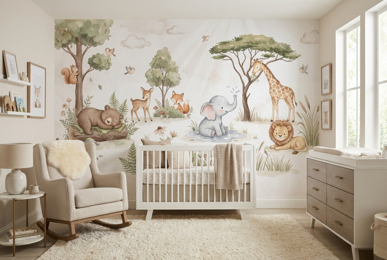 Sage Animals Wallpaper Mural view 6