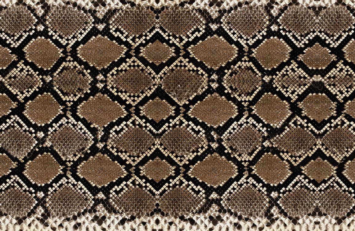 Snakeskin Wallpaper Mural Plain
