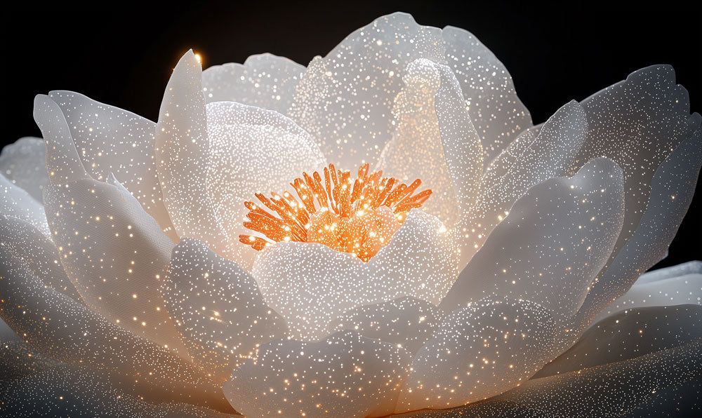 Starlit Bloom Glow Mural Wallpaper