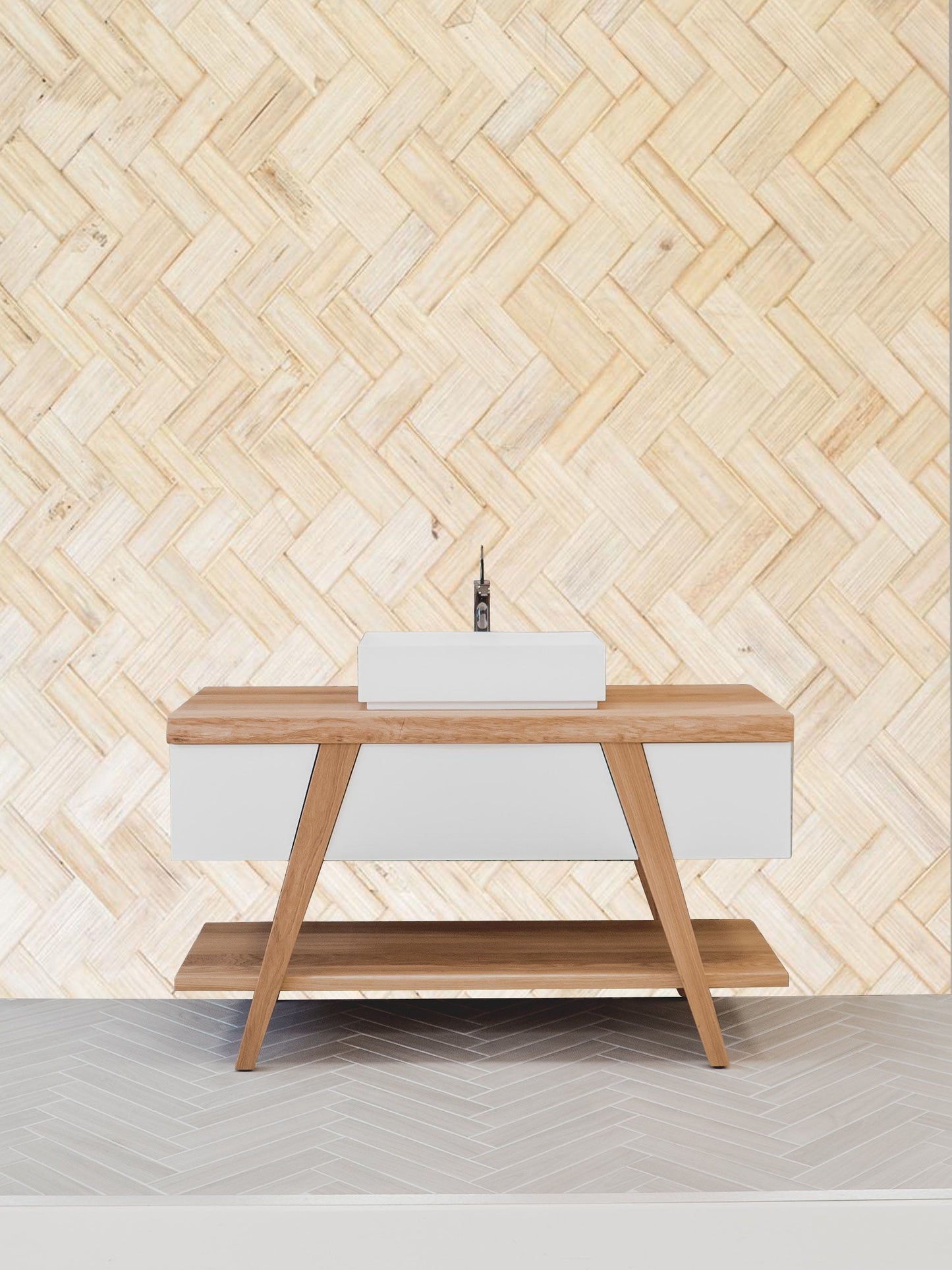 Wallpaper Mural for the Living Room with a Cooler Mat Texture