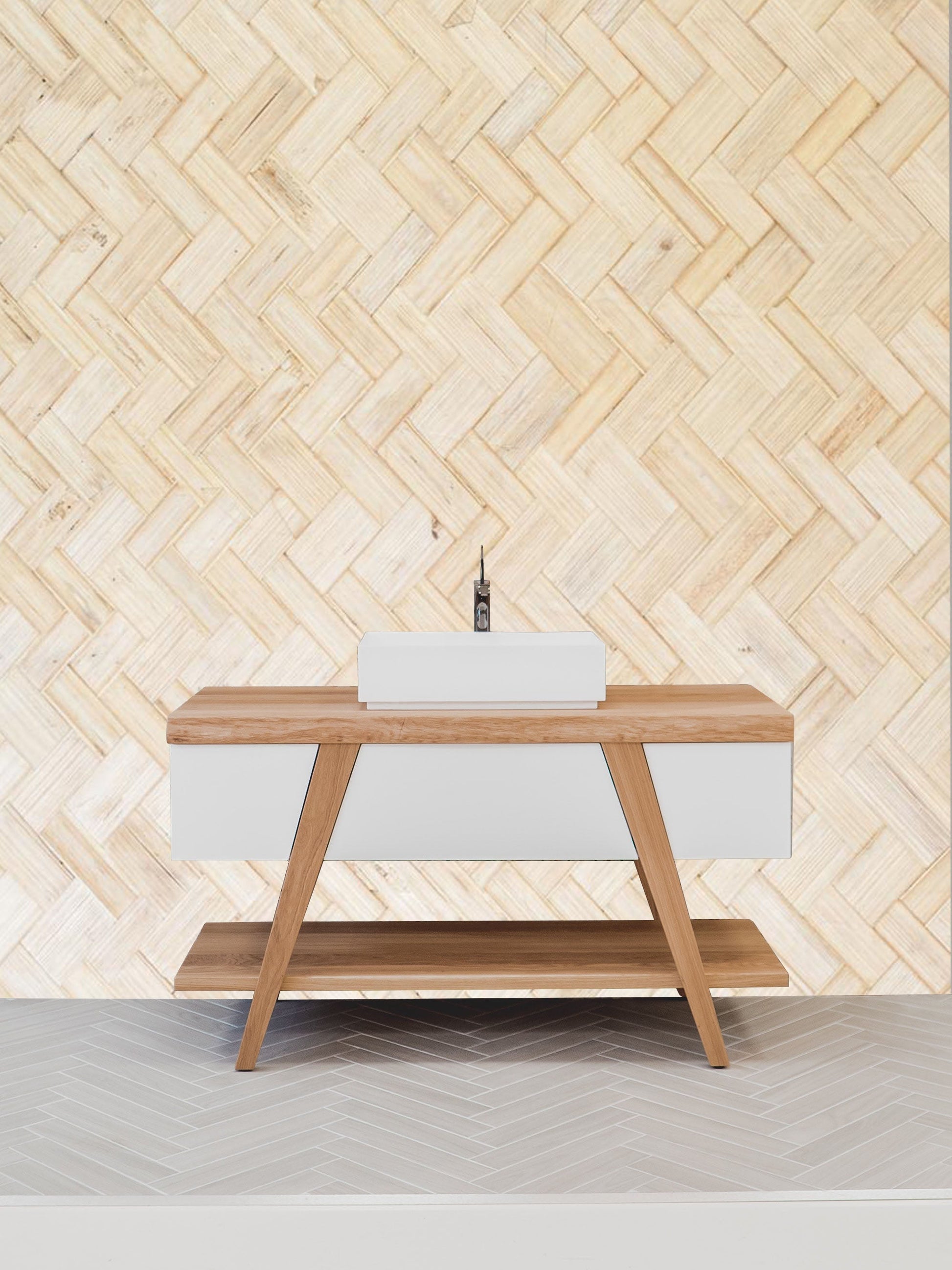 Wallpaper Mural for the Living Room with a Cooler Mat Texture