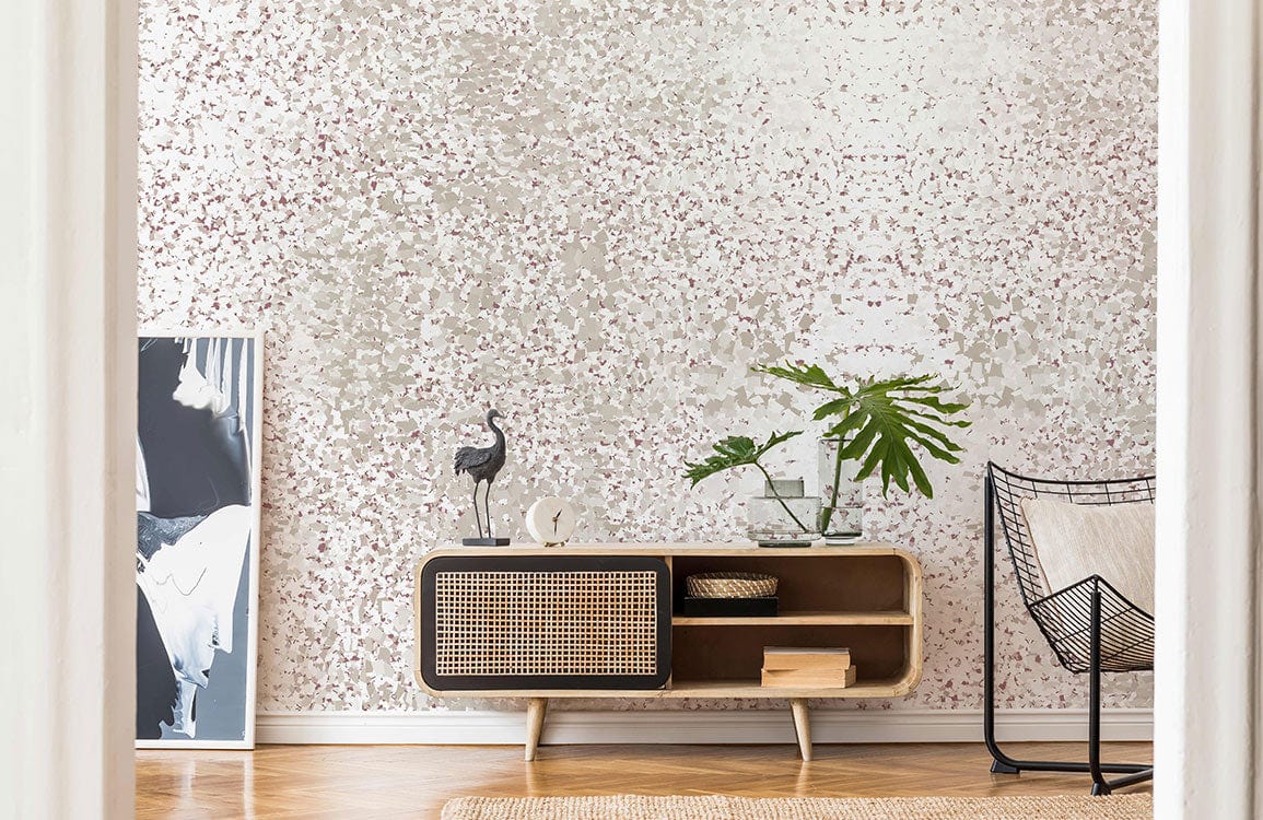 Porcelain Tiles pattern wallpaper mural living room