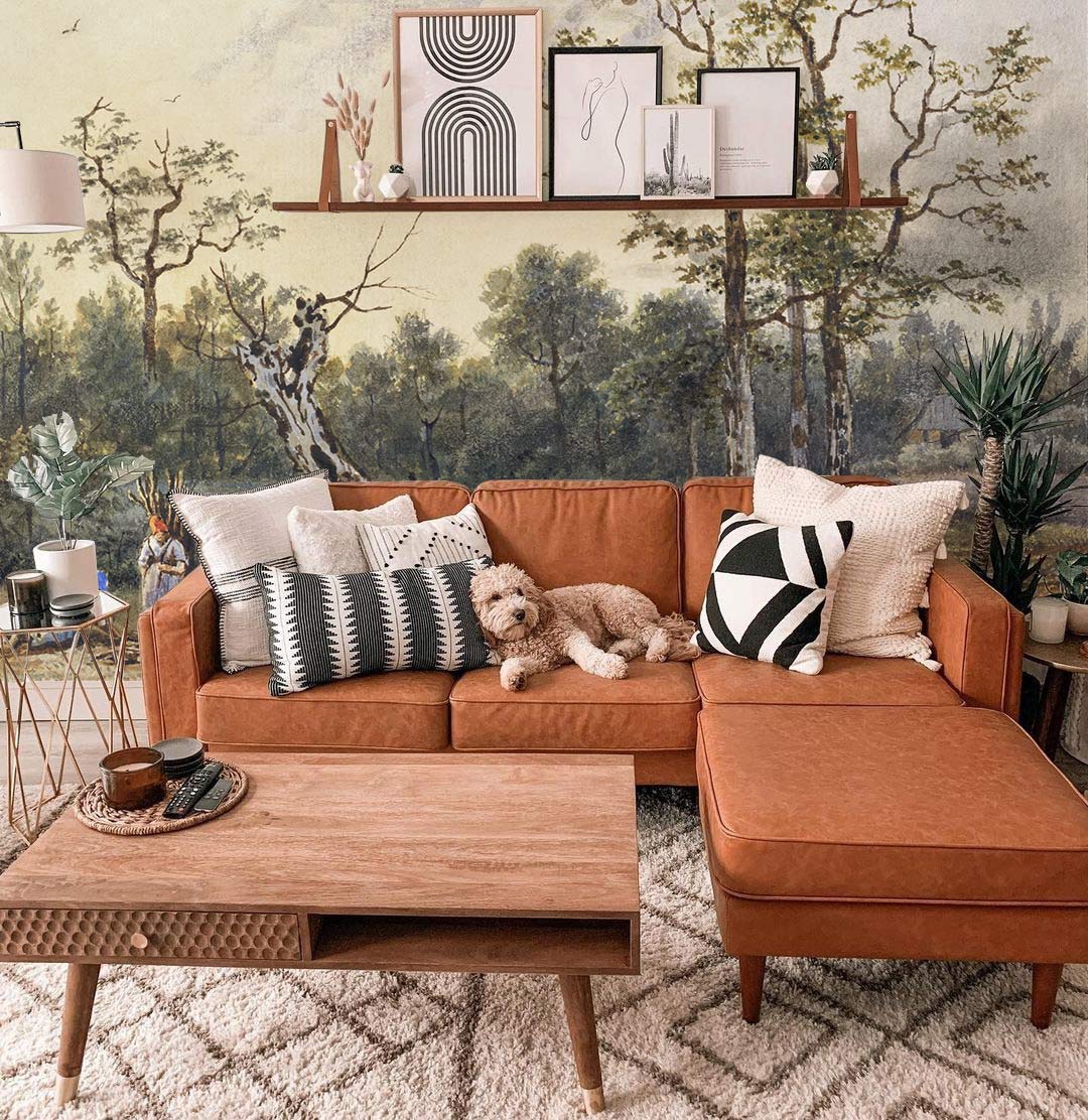 Grove oil painting mural Wallpaper for living Room decor