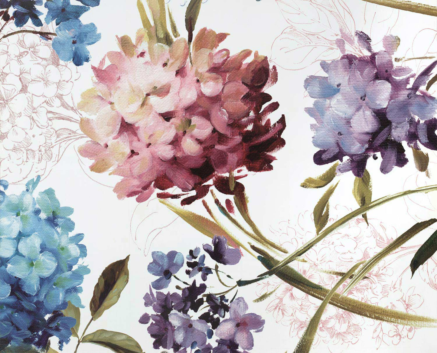 Hydrangea Wallpaper Mural