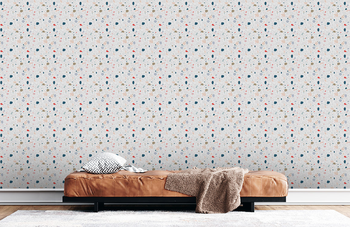 Terrazzo Marble Wallpaper Mural Design for Small Rooms