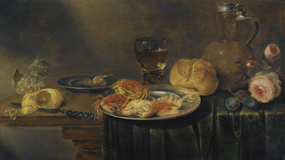 Painting and Wallpaper Mural by Alexander Adriaenessen, for Use in Home Decoration
