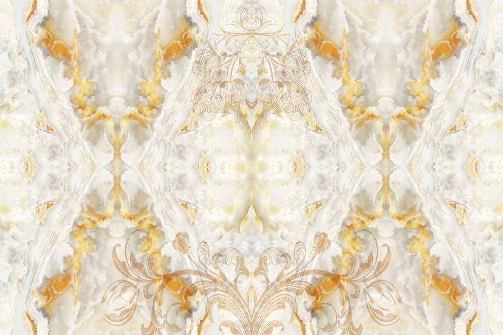 Royal Platinum Marble Printed Wallpaper Mural for Interior Design of Homes.