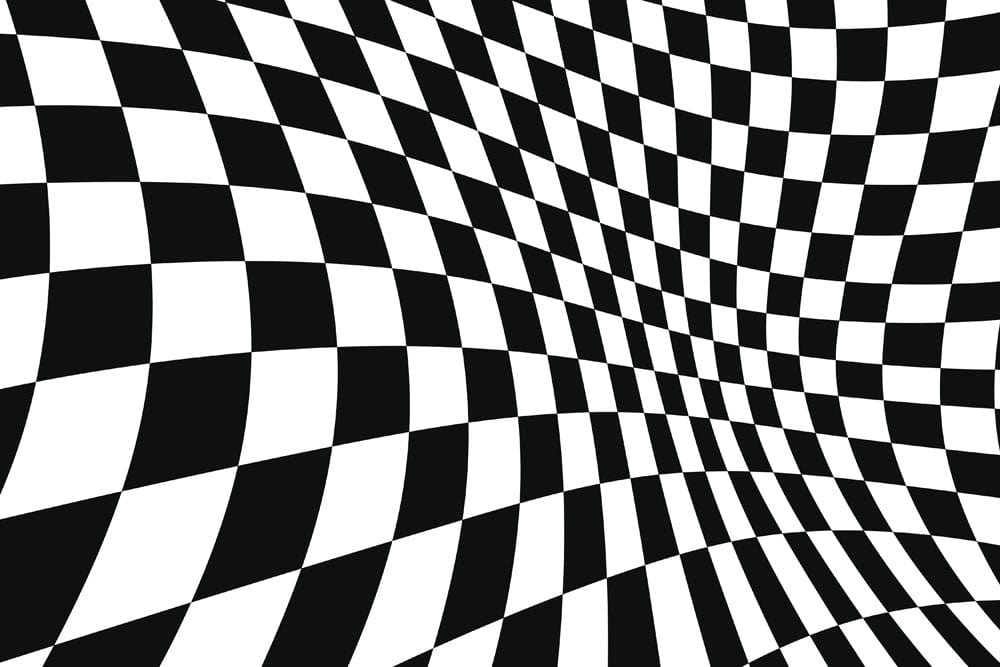 Wallcovering with 3D Illusion Waves, Suitable for Home Decoration