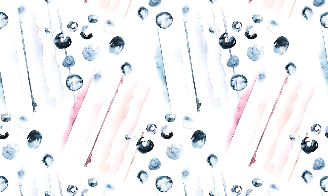 Dense Raindrop Watercolor Wall Mural Wallpaper for the Home