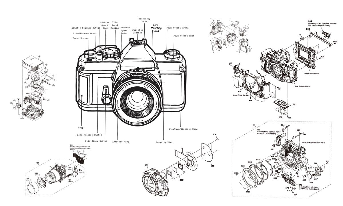 Wallpaper Mural Room with Digital Camera Pattern