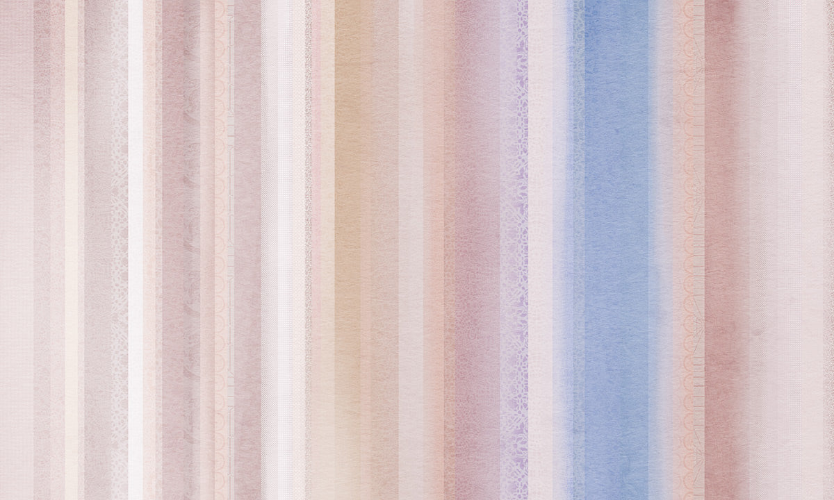 Bedroom Wallpaper Mural Featuring Colors, Textures, and Designs