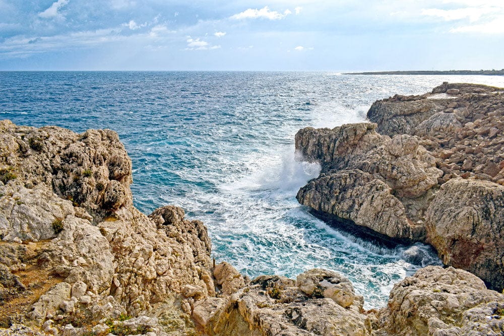 ocean rock landscape wallpaper mural art decor for home