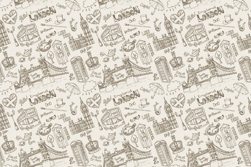 london cityscape wallpaper mural home interior decoration