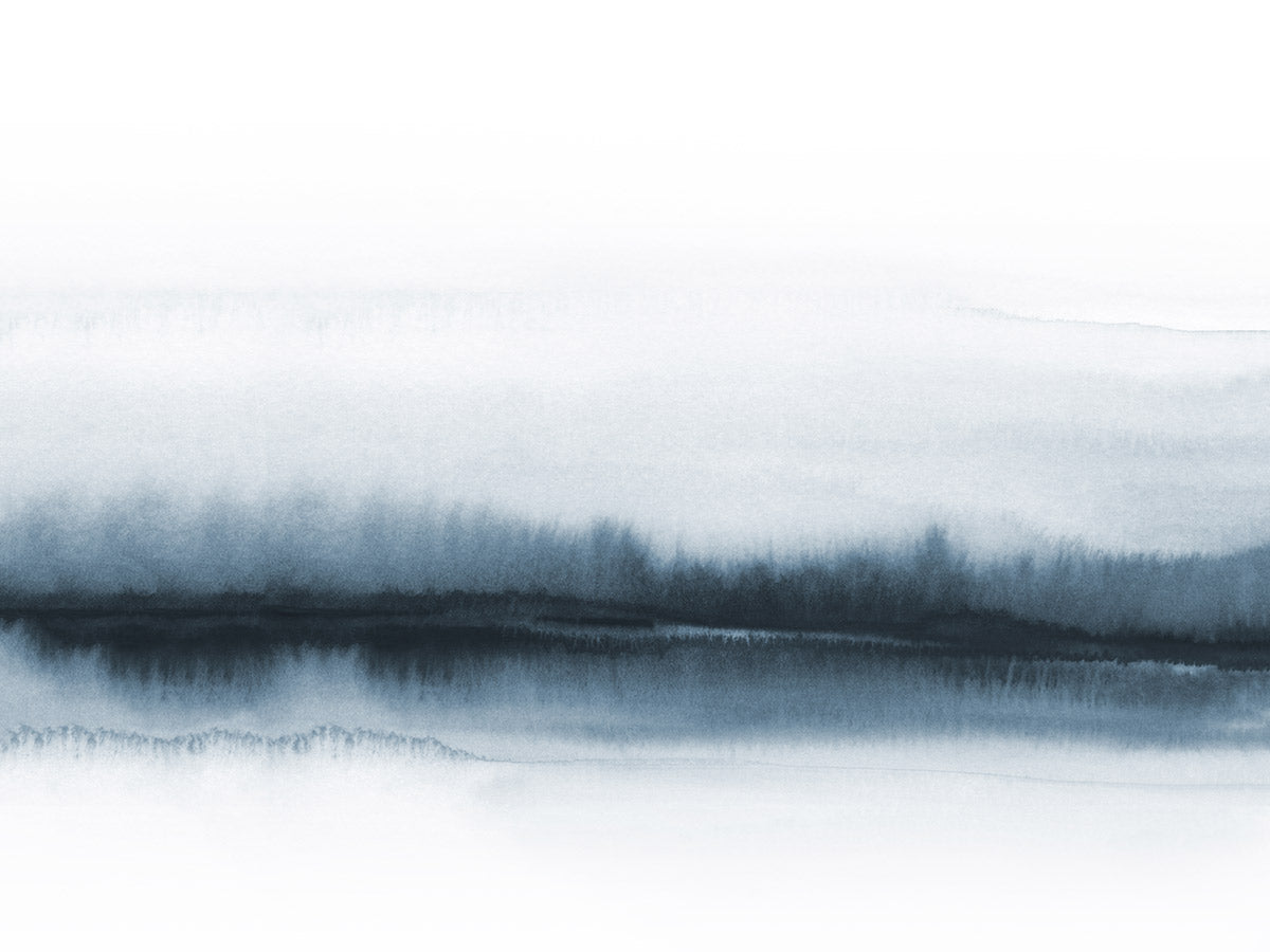 Abstract Watercolour Woodland Wall Mural for wall