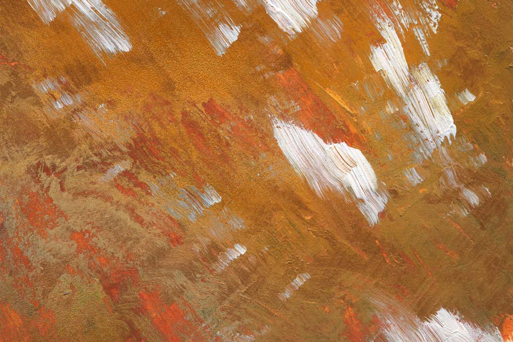 Abstract Gold Brush Stroke Mural Wallpaper
