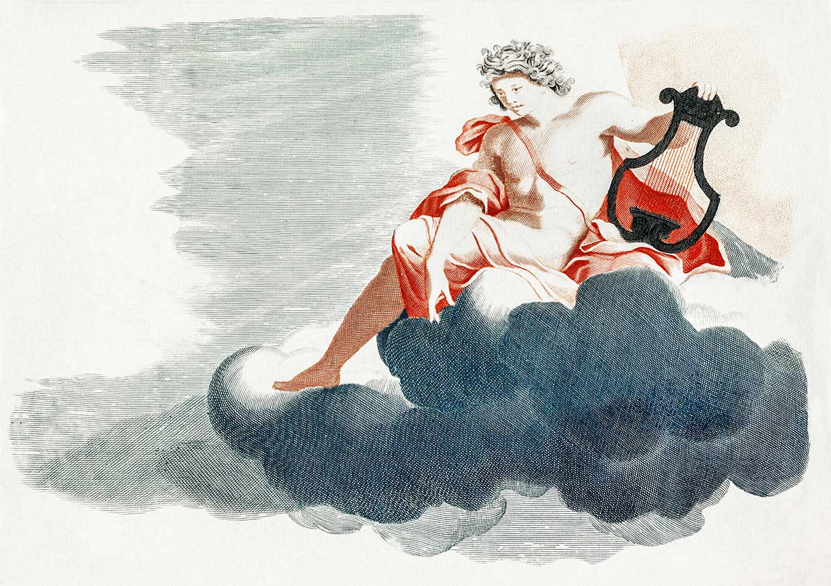 Painting Of Apollo Wallpaper Mural Art