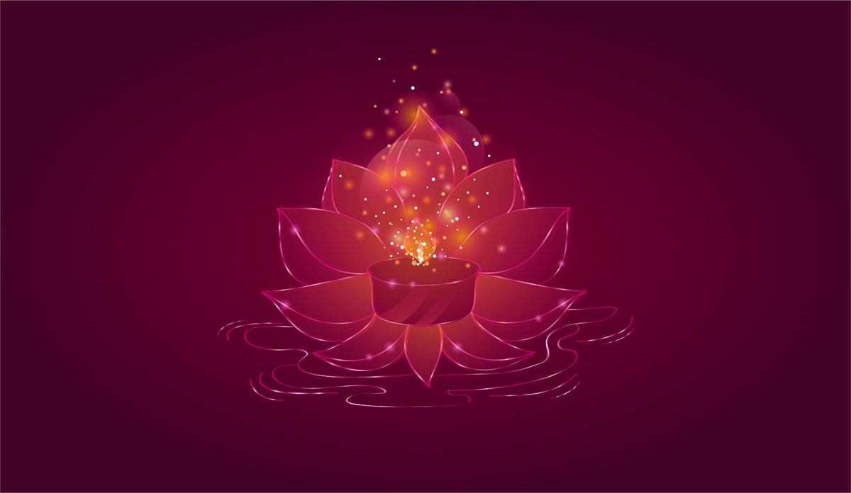 Lotus Light Floral Wall Mural Home Decor