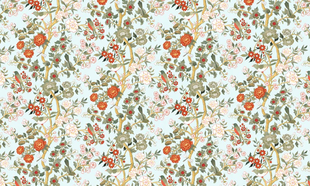 Vintage Floral Blossom Wallpaper Mural