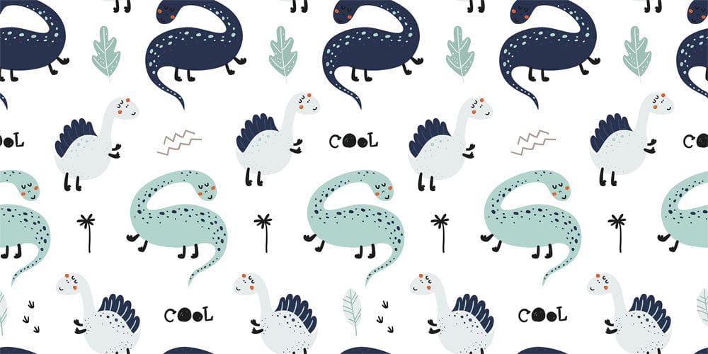 design for a dinosaur-themed wall mural