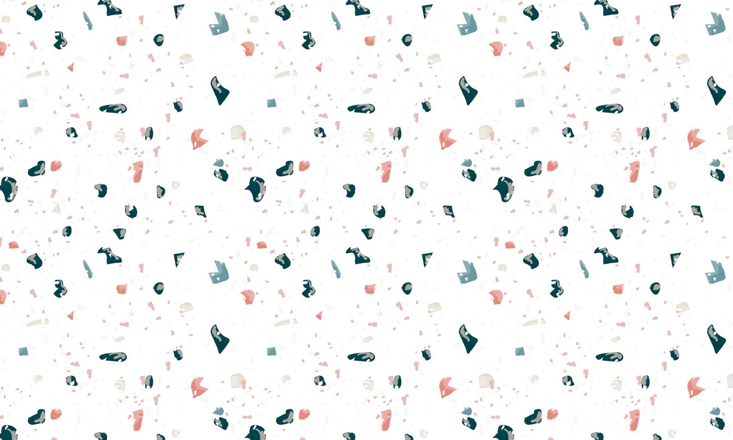 Home Decoration Featuring a Dot and Marble Pattern Wallpaper Mural