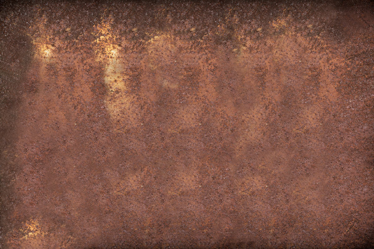 Rustic Textured Brown Metallic Mural Wallpaper
