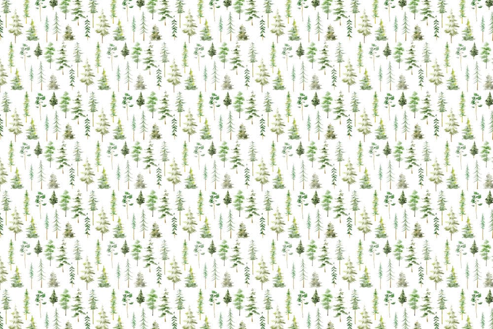 Botanical Forest Pattern Mural Wallpaper
