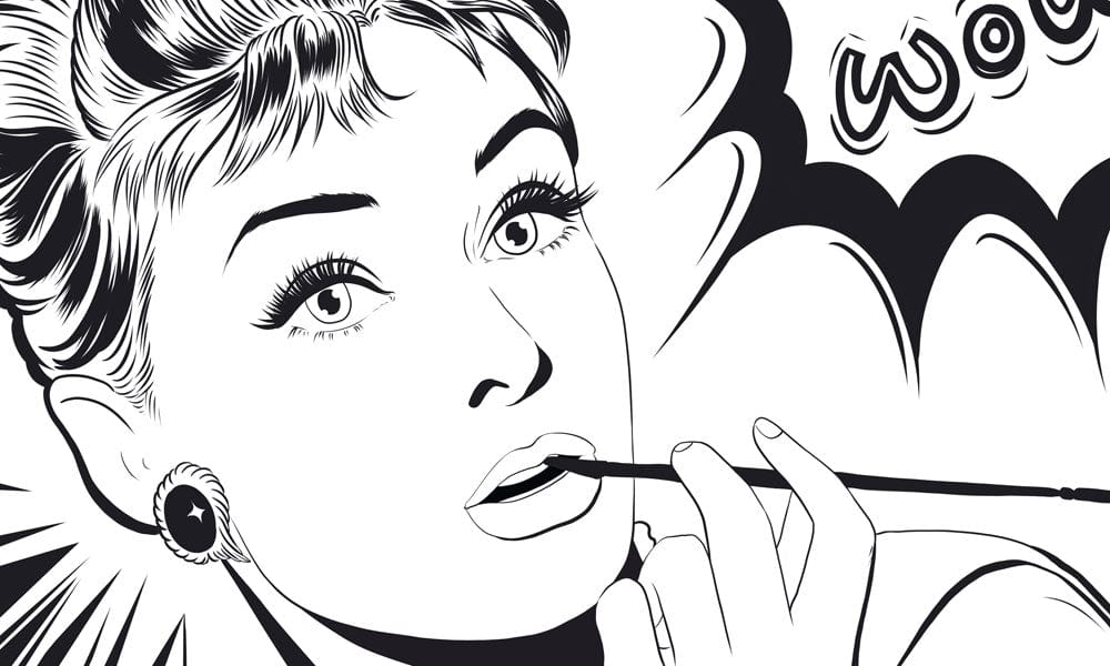 audrey hepburn wall mural home interior decor