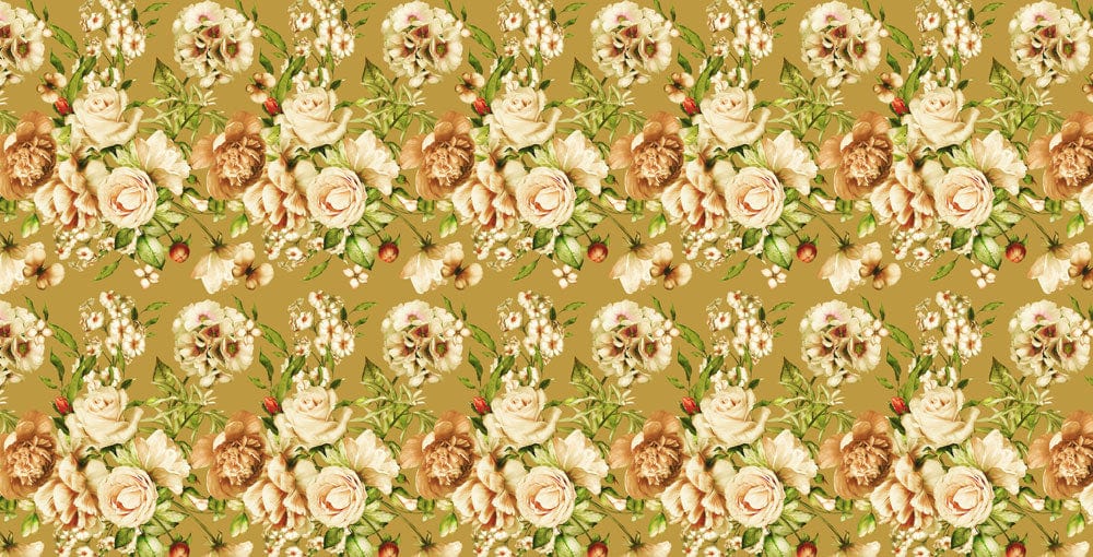 yellow flower blossom wall mural home interior decor