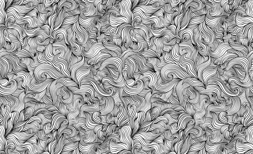 Mural Wallpaper for Home Decor with Abstract Twisted Lines