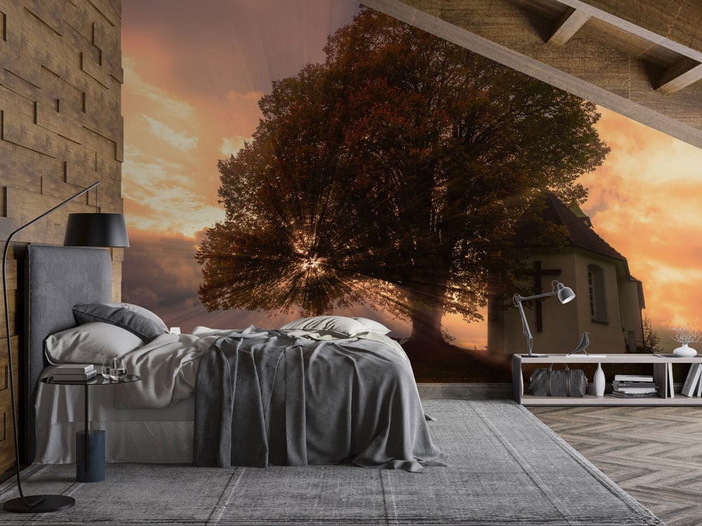 special forest and tree wall murals wallpaper design