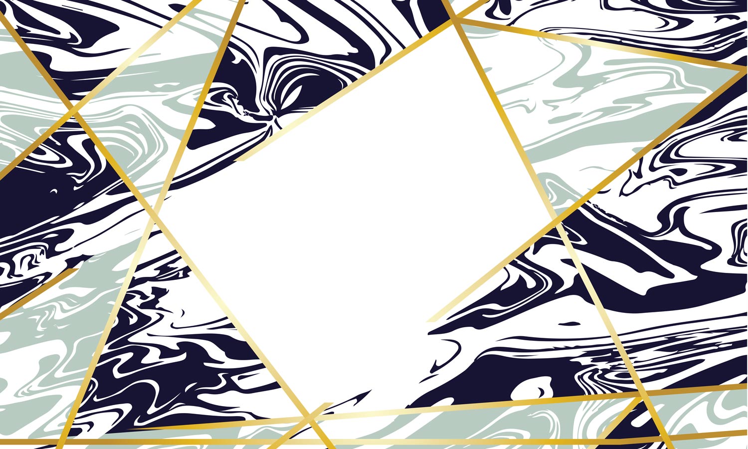 Home Decoration Featuring a Geometry Marble Wallpaper Mural