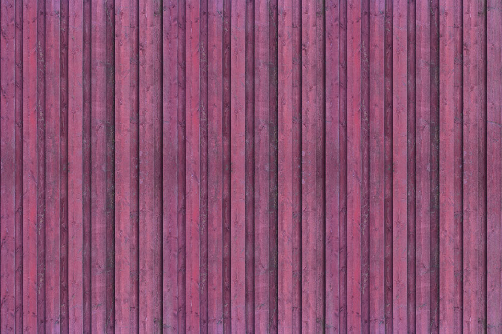 softly-crazed wooden wall paintings with a purple color scheme