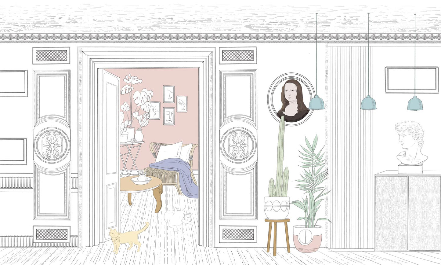 Indoor Deco Wallpaper Mural for the Decoration of the Home