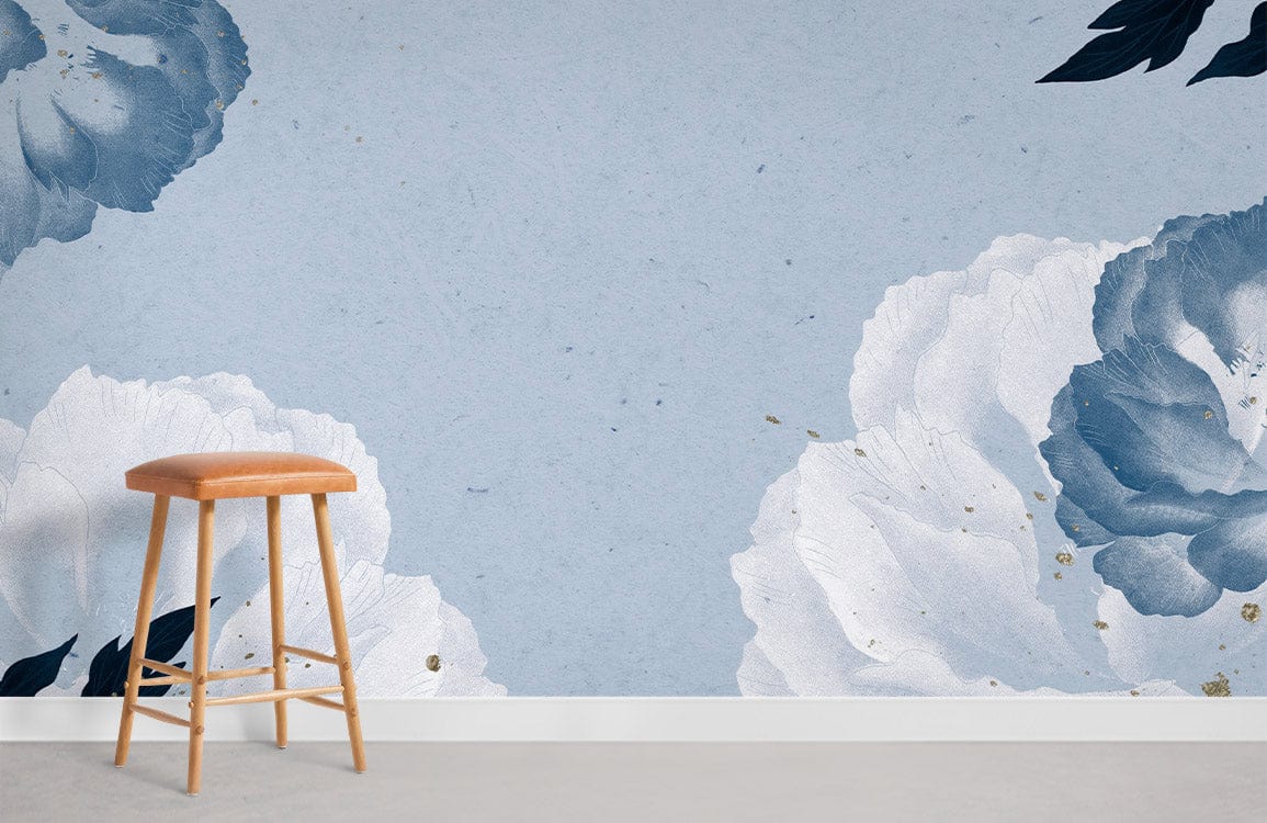 Peony Wallpaper Mural for the Bedroom