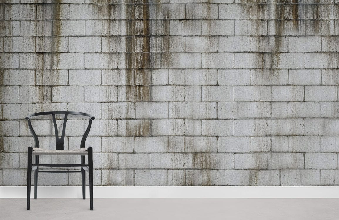 Mottled Brick Wall Mural For Room