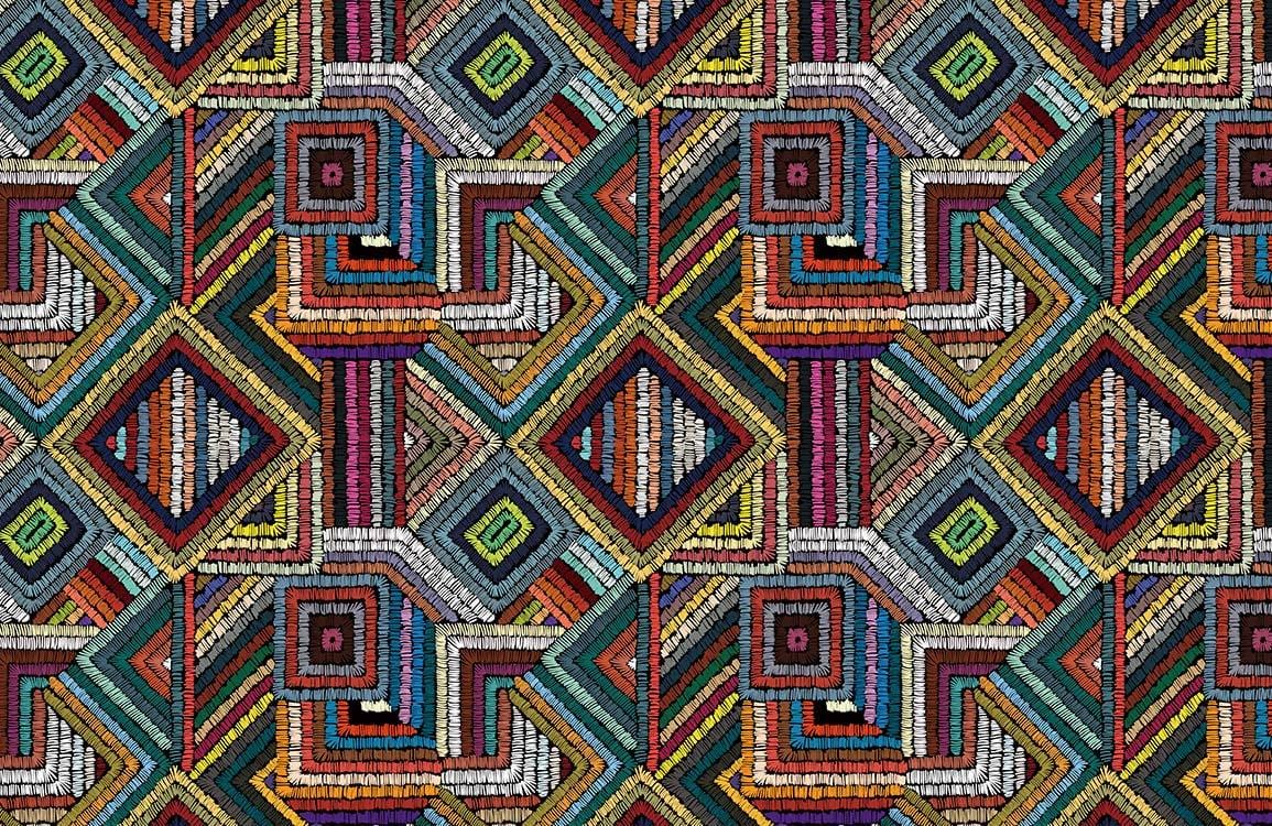 Colorful Geometric Abstract Wallpaper Mural