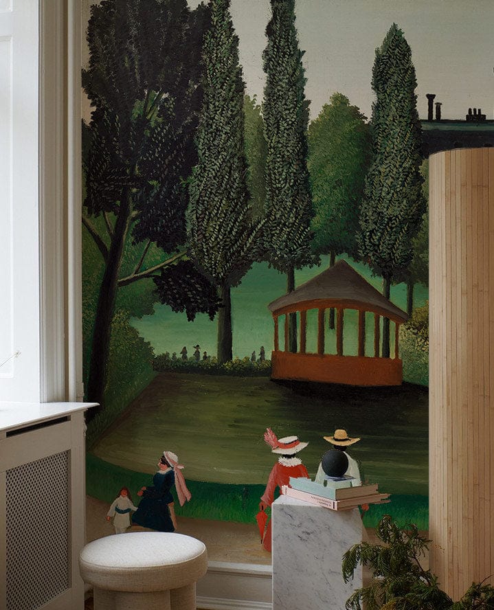 Montsouris Park Painitng View Custom Wallpaper