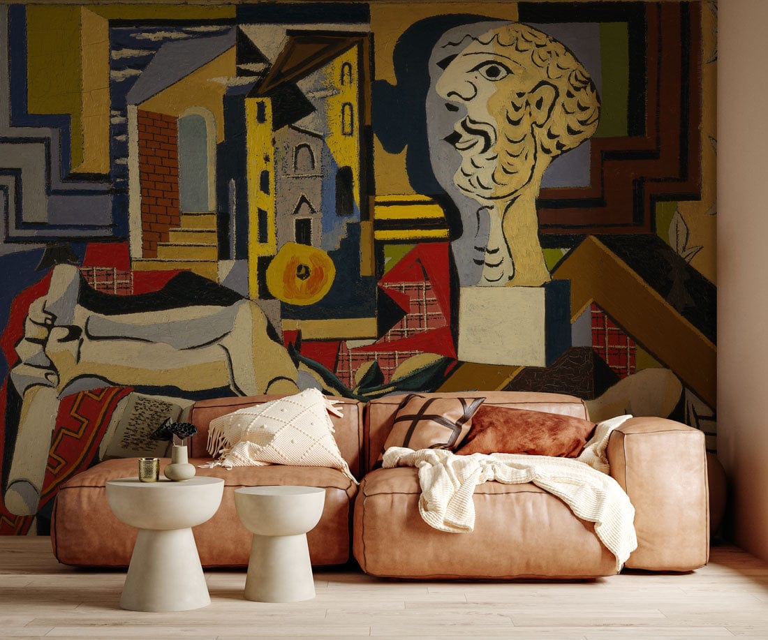 famous painting wallpaper mural geust room decoration idea