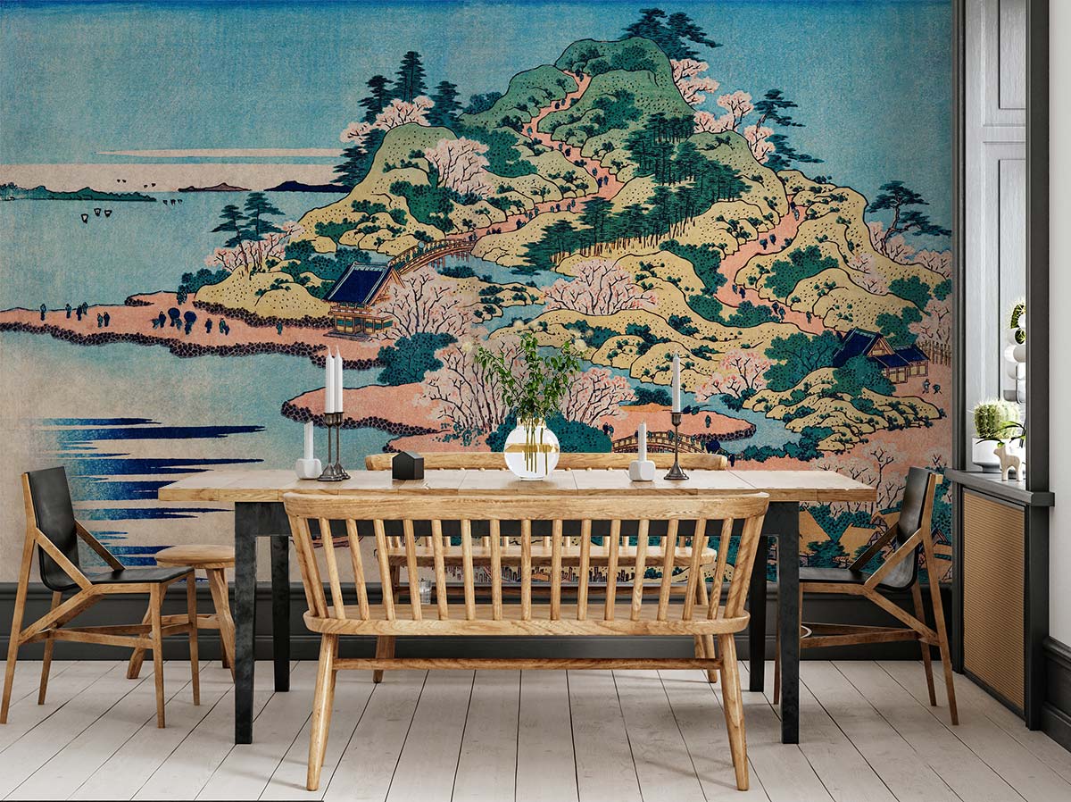 Sesshu Ajigawaguchi Tenposan Wallpaper Decoration Design