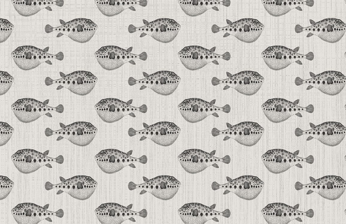 gray spotted fish wallpaper design