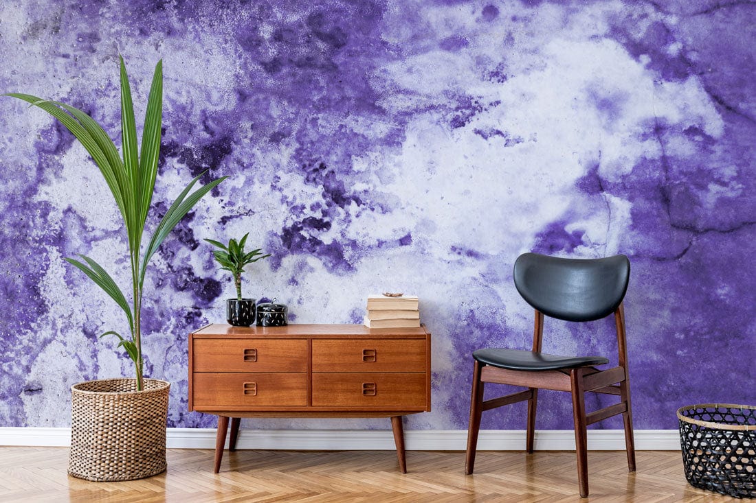 industrial crack wall mural hallway decoration idea