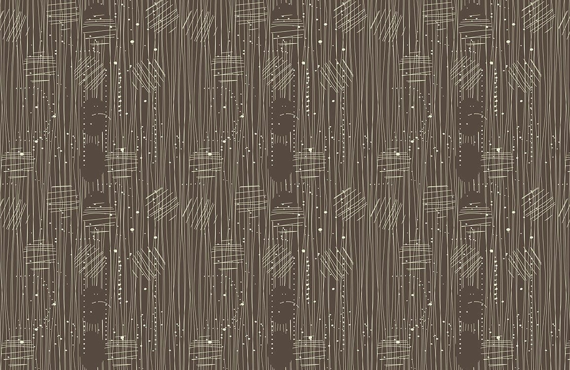 Modern Abstract Geometric Brown Mural Wallpaper